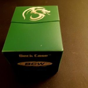 green  plastic deck bcw deck holder